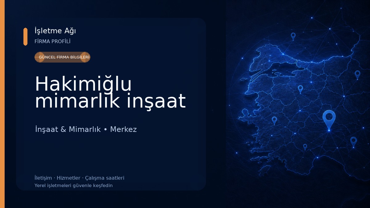 Hakimiğlu mimarlık inşaat İnşaat & Mimarlık