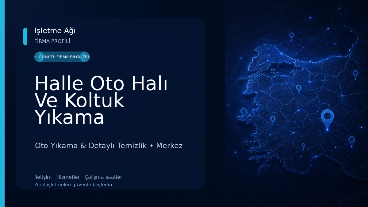 Halle Oto Halı Ve Koltuk Yıkama