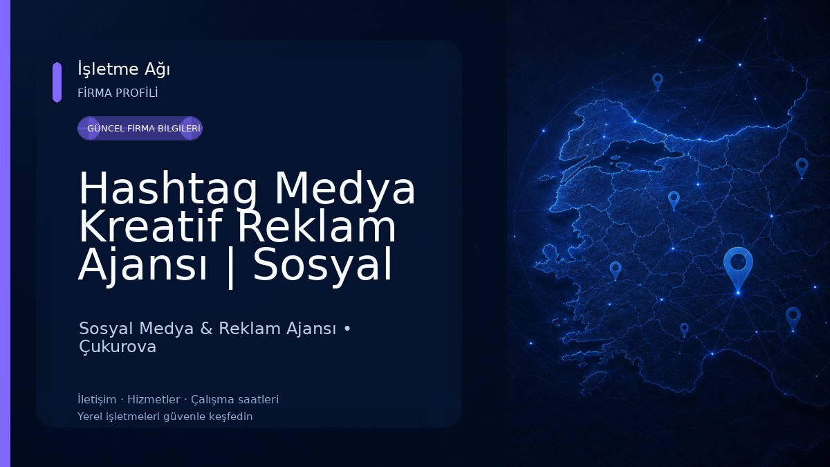 Hashtag Medya Kreatif Reklam Ajansı | Sosyal Medya Yönetimi | Dijital Pazarlama | Marka Danışmanlığı | SEO | Tanıtım Filmi | Sosyal Medya & Reklam Ajansı