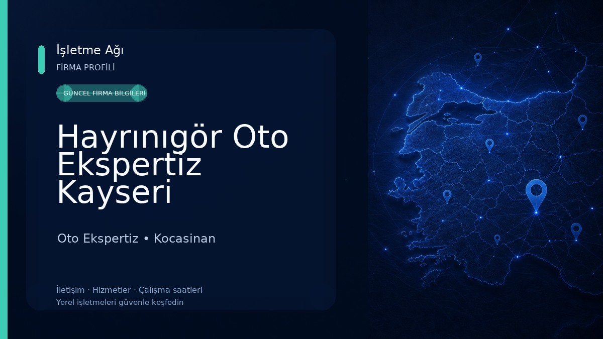 Hayrınıgör Oto Ekspertiz Kayseri Kocasinan Oto Ekspertiz