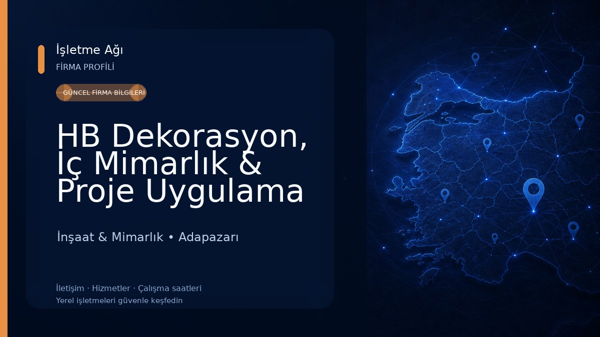 HB Dekorasyon, İç Mimarlık & Proje Uygulama İnşaat & Mimarlık