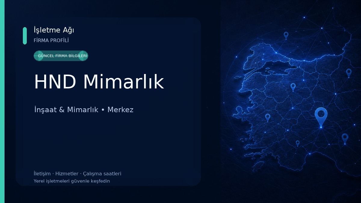 HND Mimarlık İnşaat & Mimarlık