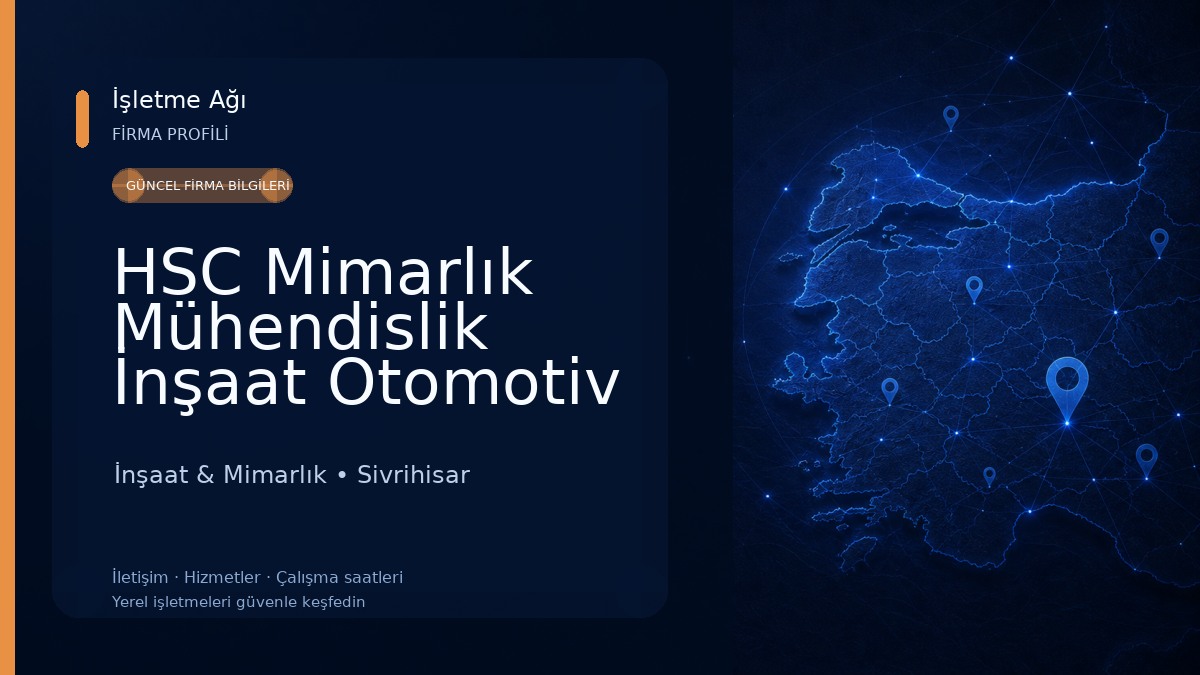 HSC Mimarlık Mühendislik İnşaat Otomotiv San. Tic.Ltd.Şti. İnşaat & Mimarlık