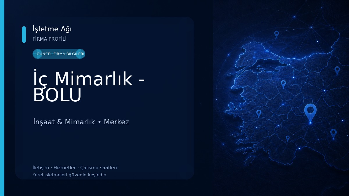İç Mimarlık - BOLU İnşaat & Mimarlık