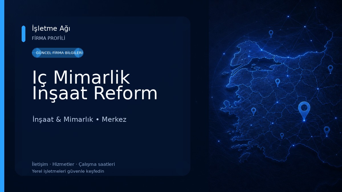 Iç Mimarlik Inşaat Reform