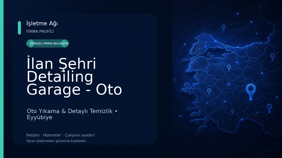 İlan Şehri Detailing Garage - Oto Yıkama, Kuaför Oto Yıkama & Detaylı Temizlik