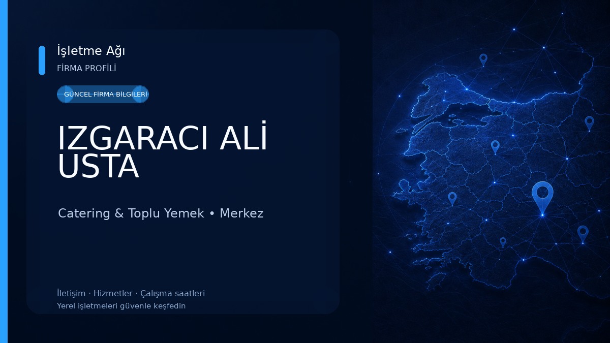 IZGARACI ALİ USTA Catering & Toplu Yemek