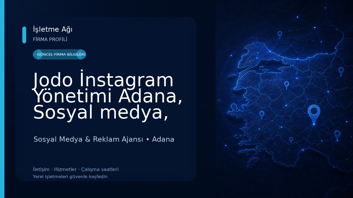 Jodo İnstagram Yönetimi Adana, Sosyal medya, Google Seo, Google üst sıra, Web sitesi