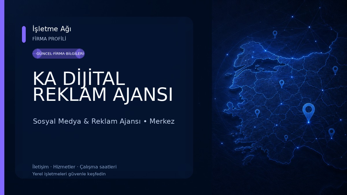 KA DİJİTAL REKLAM AJANSI Sosyal Medya & Reklam Ajansı