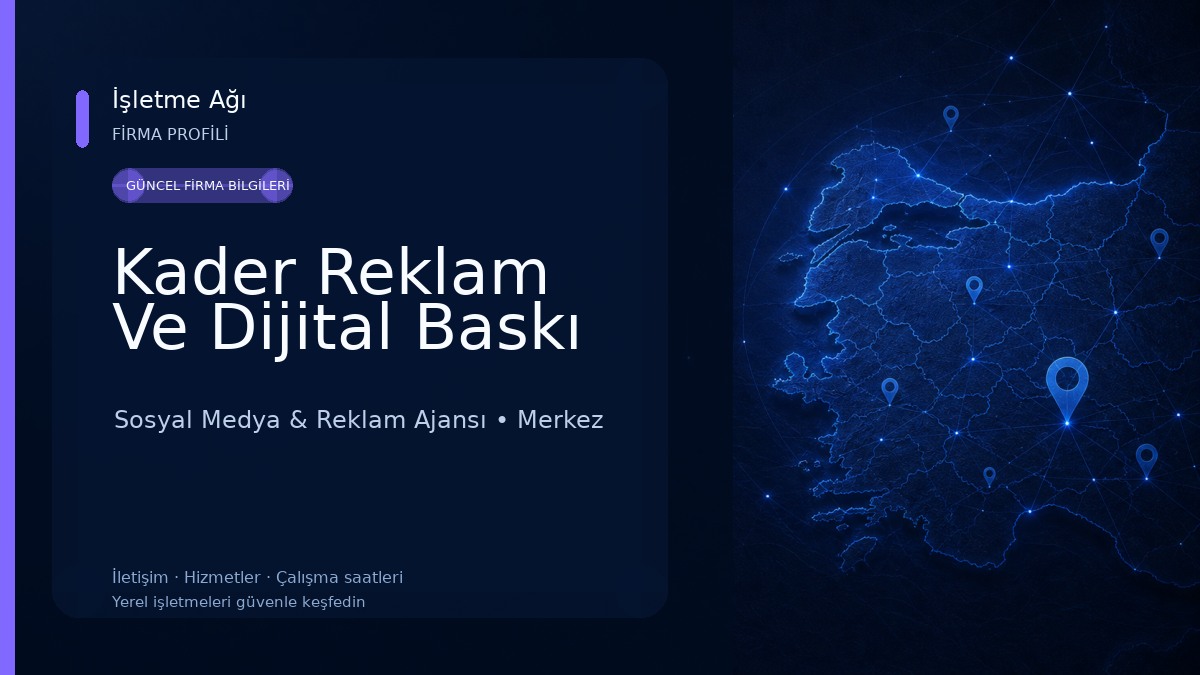 Kader Reklam Ve Dijital Baskı