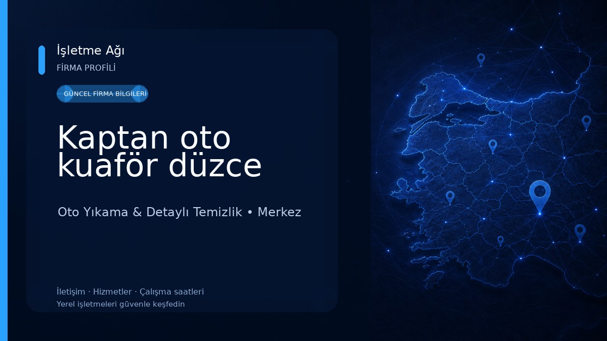 Kaptan oto kuaför düzce Oto Yıkama & Detaylı Temizlik