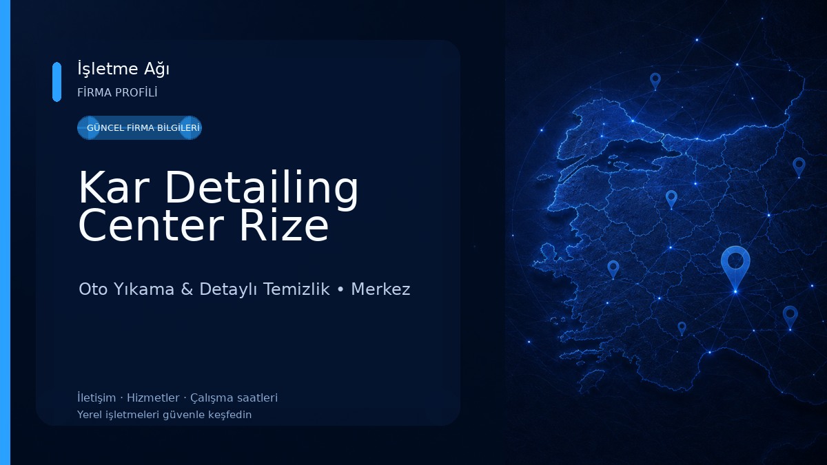 Kar Detailing Center Rize