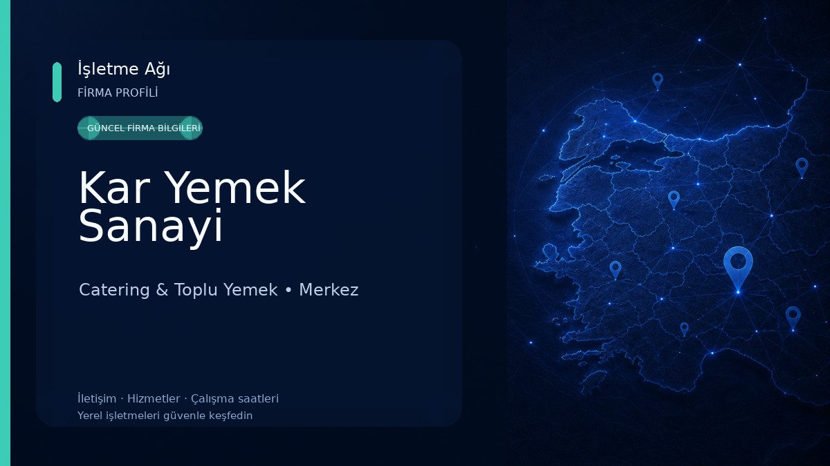 Kar Yemek Sanayi Catering & Toplu Yemek