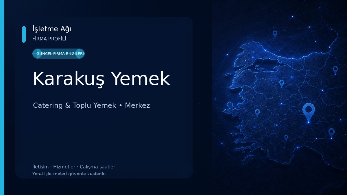 Karakuş Yemek Catering & Toplu Yemek