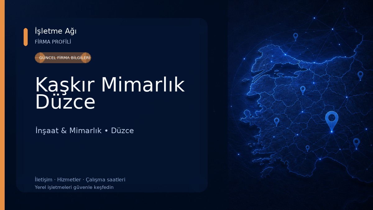 Kaşkır Mimarlık Düzce İnşaat & Mimarlık