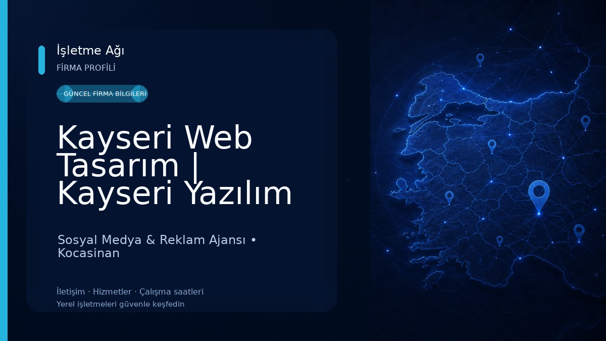 Kayseri Web Tasarım | Kayseri Yazılım Ajansı | Kayseri Sosyal Medya Yönetimi | Kayseri Seo Uzmanı Sosyal Medya & Reklam Ajansı