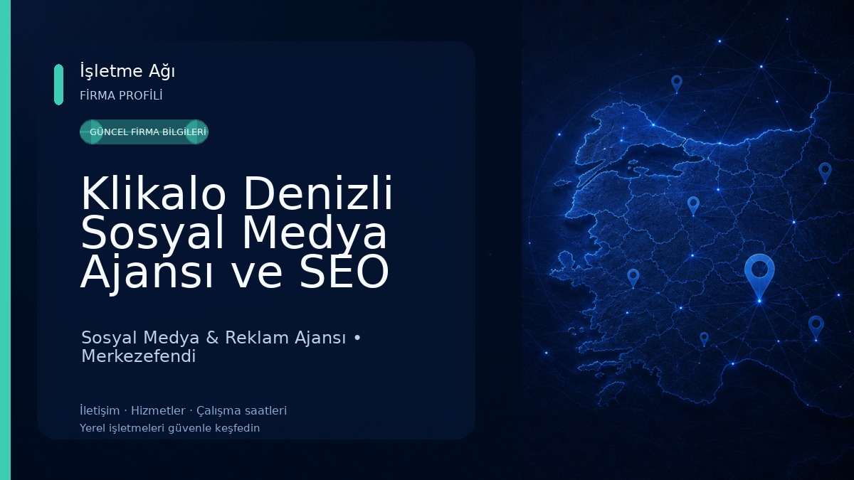 Klikalo Denizli Sosyal Medya Ajansı ve SEO Ajansı