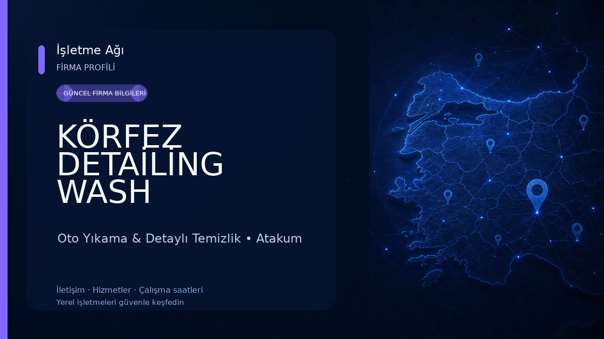 KÖRFEZ DETAİLİNG WASH