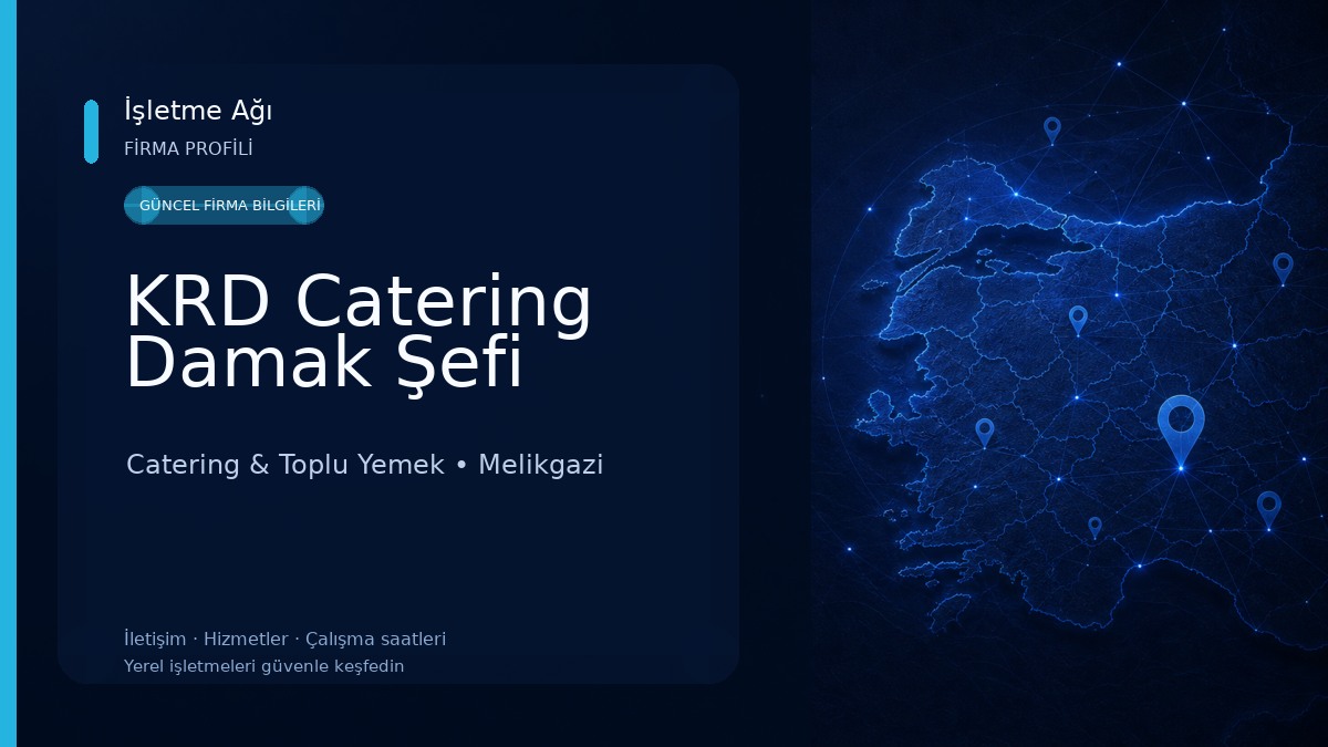 KRD Catering Damak Şefi