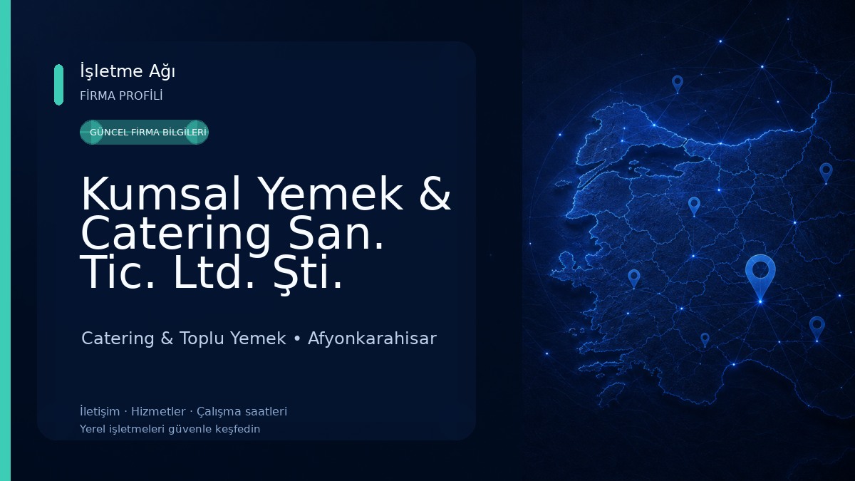 Kumsal Yemek & Catering San. Tic. Ltd. Şti. Catering & Toplu Yemek