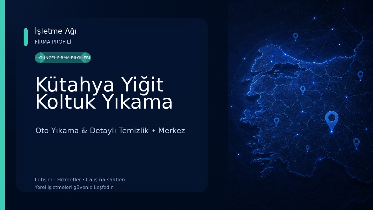 Kütahya Yiğit Koltuk Yıkama