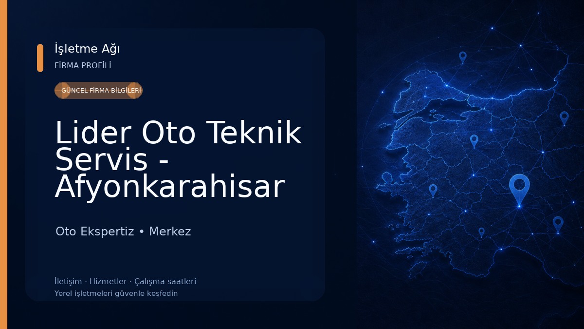 Lider Oto Teknik Servis - Afyonkarahisar Computest Oto Ekspertiz Oto Ekspertiz
