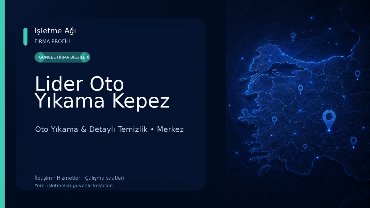 Lider Oto Yıkama Kepez Oto Yıkama & Detaylı Temizlik