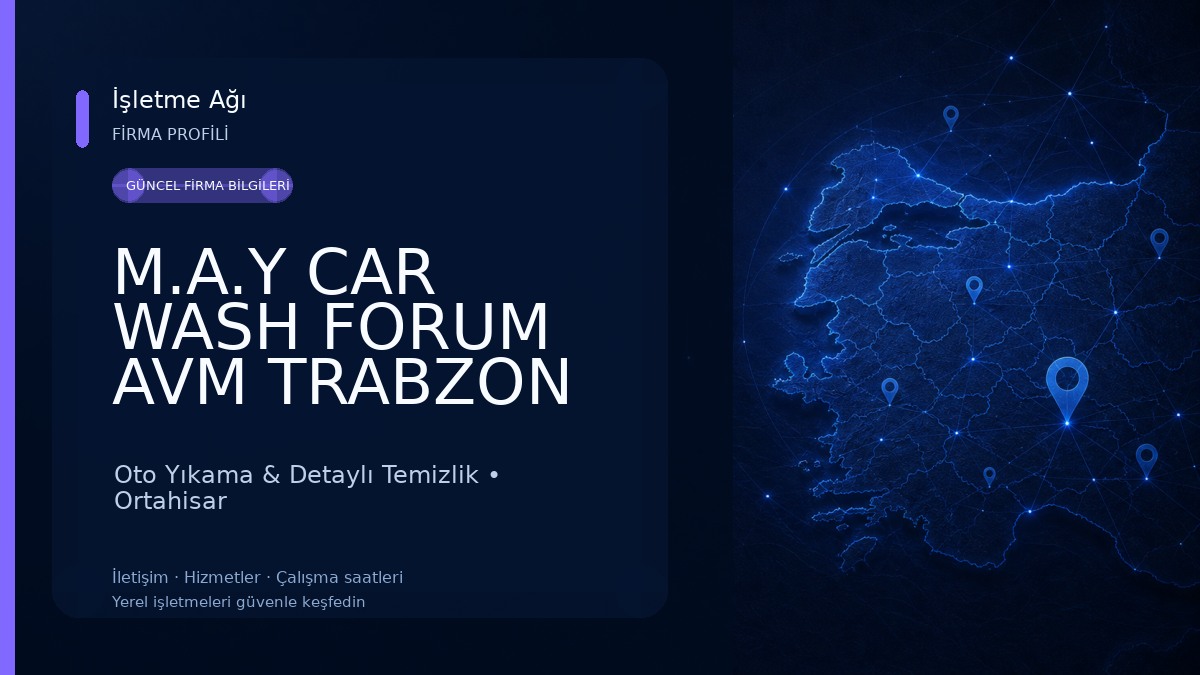 M.A.Y CAR WASH FORUM AVM TRABZON