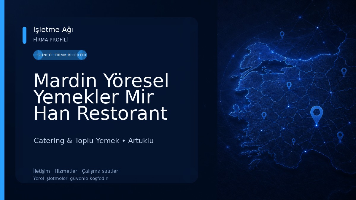 Mardin Yöresel Yemekler Mir Han Restorant
