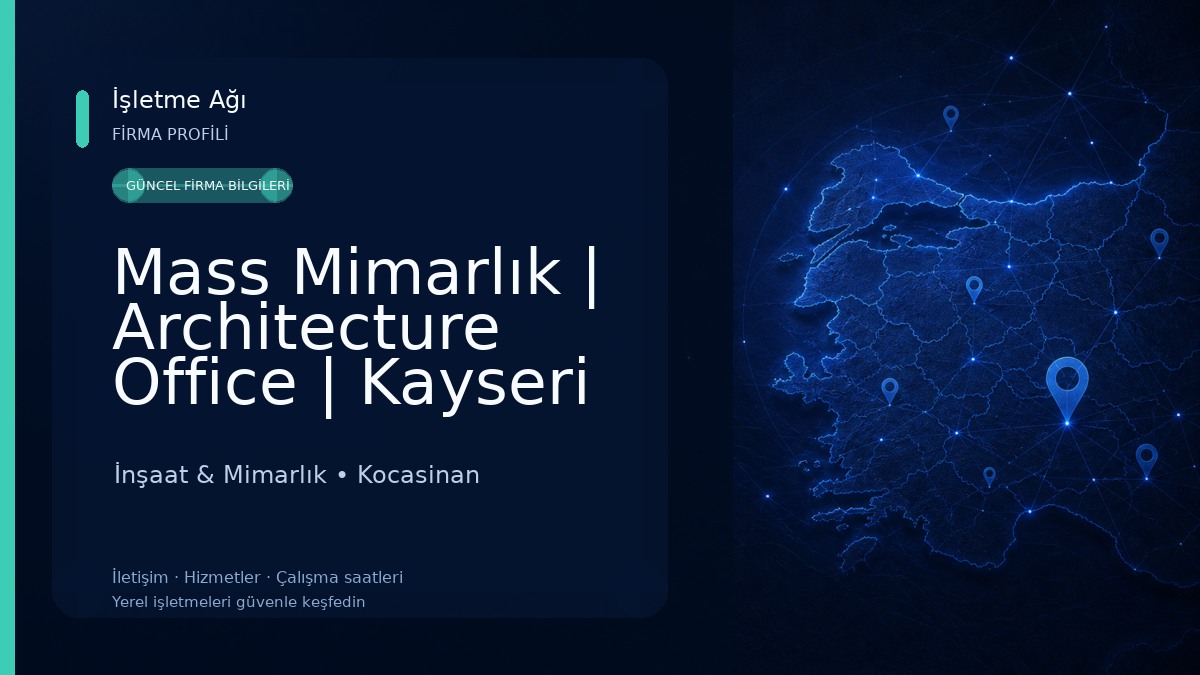 Mass Mimarlık | Architecture Office | Kayseri