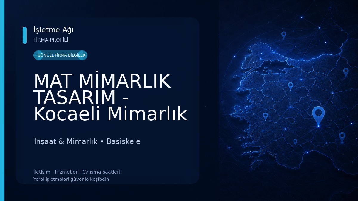 MAT MİMARLIK TASARIM - Kocaeli Mimarlık Ofisleri