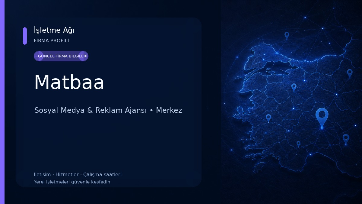 Matbaa Sosyal Medya & Reklam Ajansı