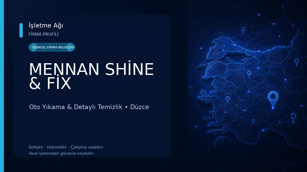 MENNAN SHİNE & FİX Oto Yıkama & Detaylı Temizlik