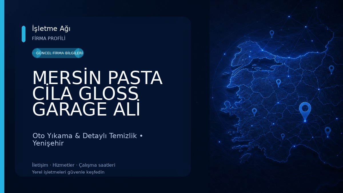 MERSİN PASTA CİLA GLOSS GARAGE ALİ YAVUZ