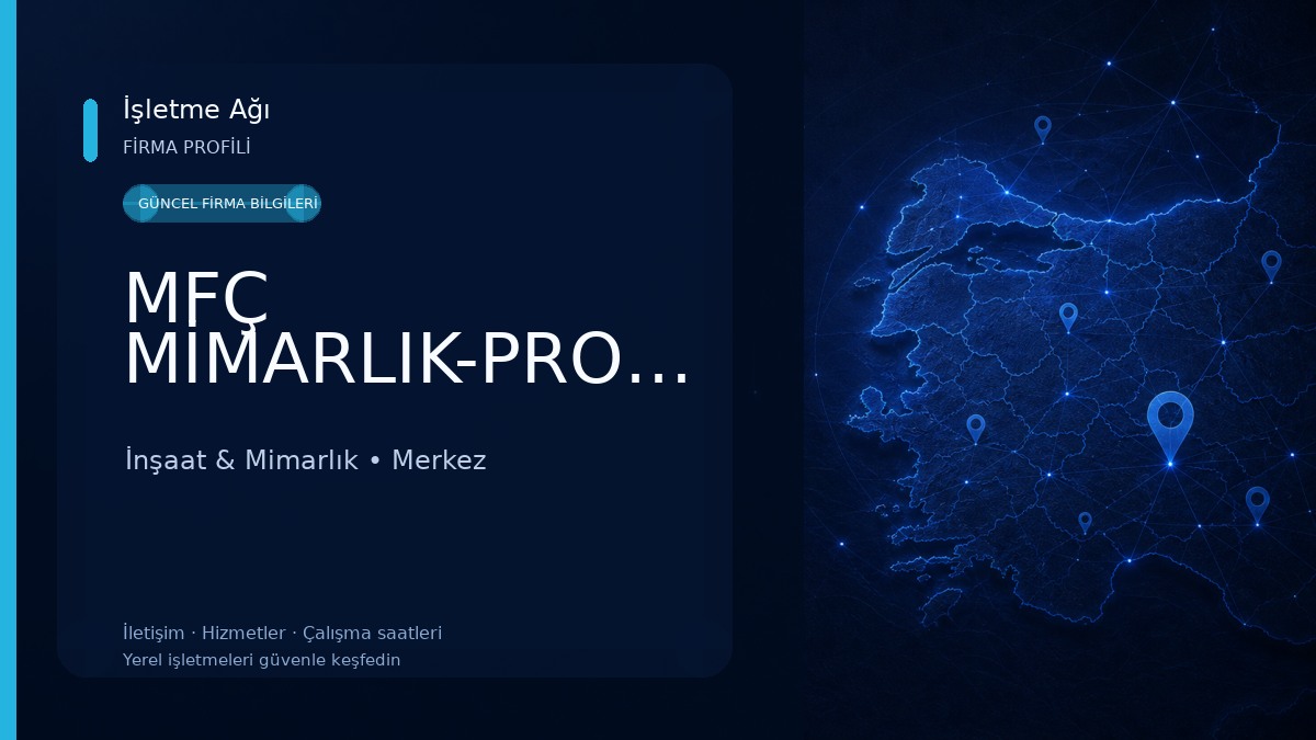 MFÇ MİMARLIK-PROJE-TAAHHÜT-İNŞAAT İnşaat & Mimarlık