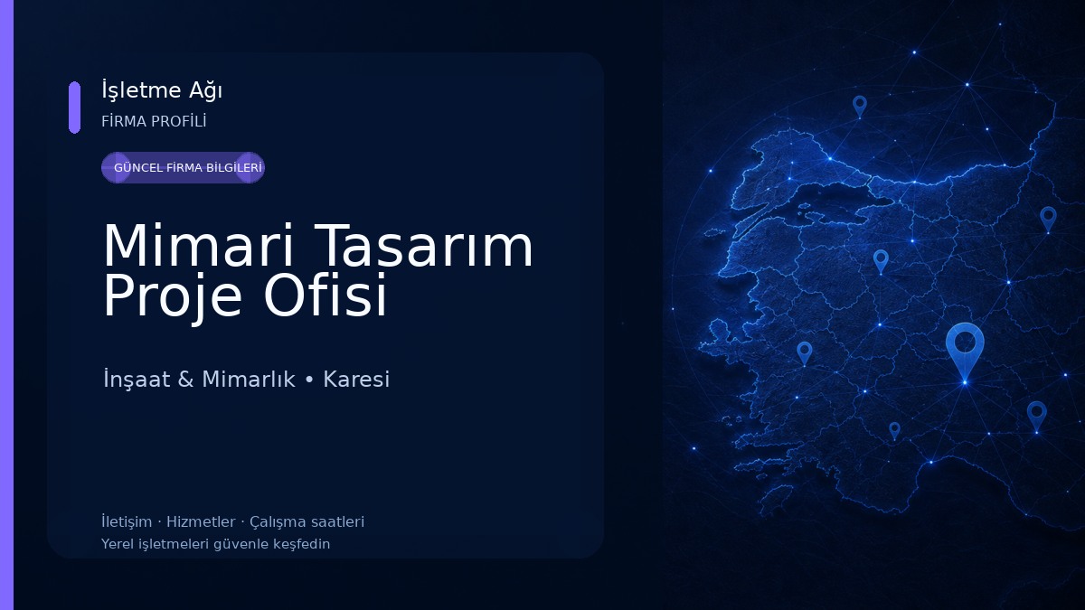 Mimari Tasarım Proje Ofisi İnşaat & Mimarlık