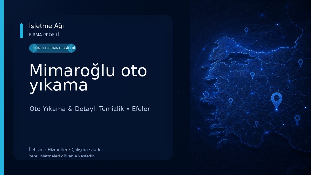 Mimaroğlu oto yıkama Oto Yıkama & Detaylı Temizlik