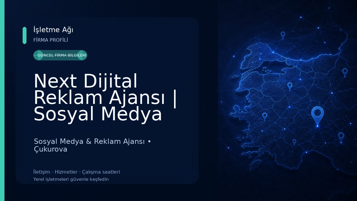 Next Dijital Reklam Ajansı | Sosyal Medya Yönetimi | Web Sitesi | E-Ticaret Sitesi | Tanıtım Filmi Sosyal Medya & Reklam Ajansı
