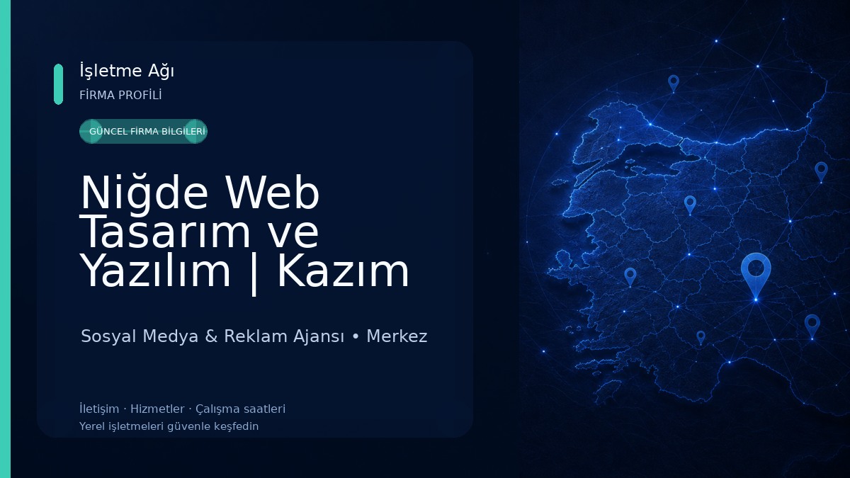 Niğde Web Tasarım ve Yazılım | Kazım Can Yıldırım