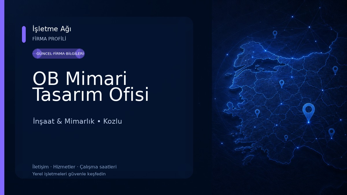 OB Mimari Tasarım Ofisi İnşaat & Mimarlık