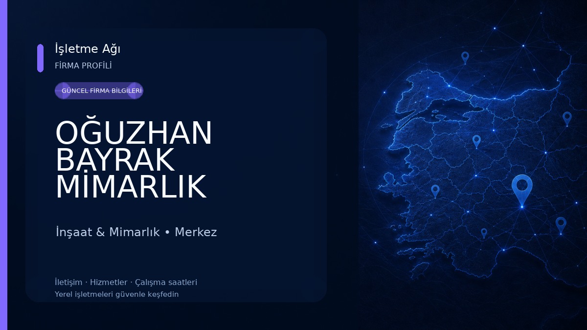 OĞUZHAN BAYRAK MİMARLIK /PLAN-PROJE-İÇ MEKAN TASARIM-RENDER- TÜM MİMARLIK HİZMETLERİ İnşaat & Mimarlık