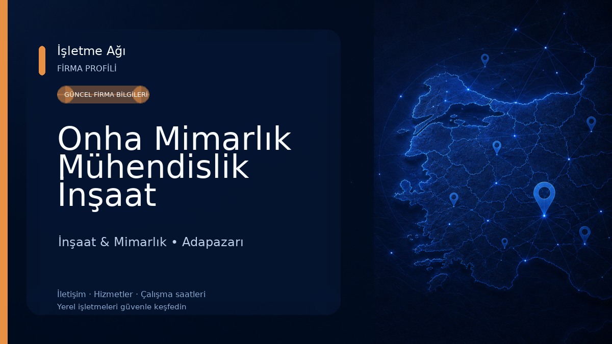 Onha Mimarlık Mühendislik İnşaat İnşaat & Mimarlık
