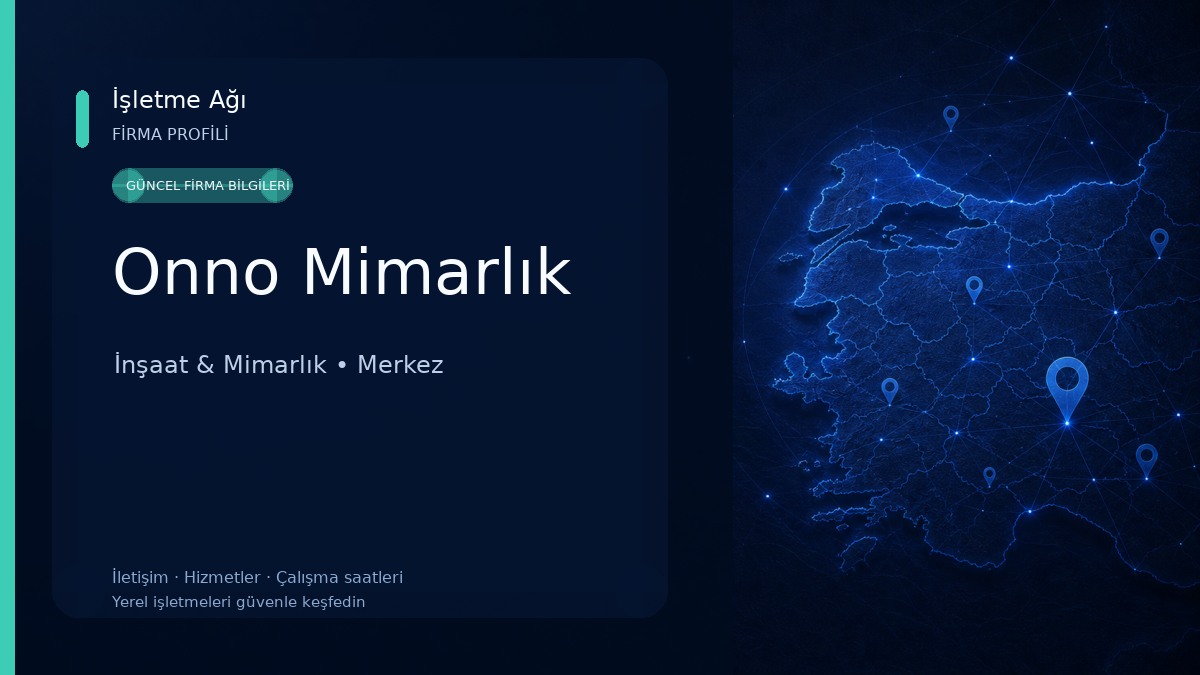 Onno Mimarlık İnşaat & Mimarlık