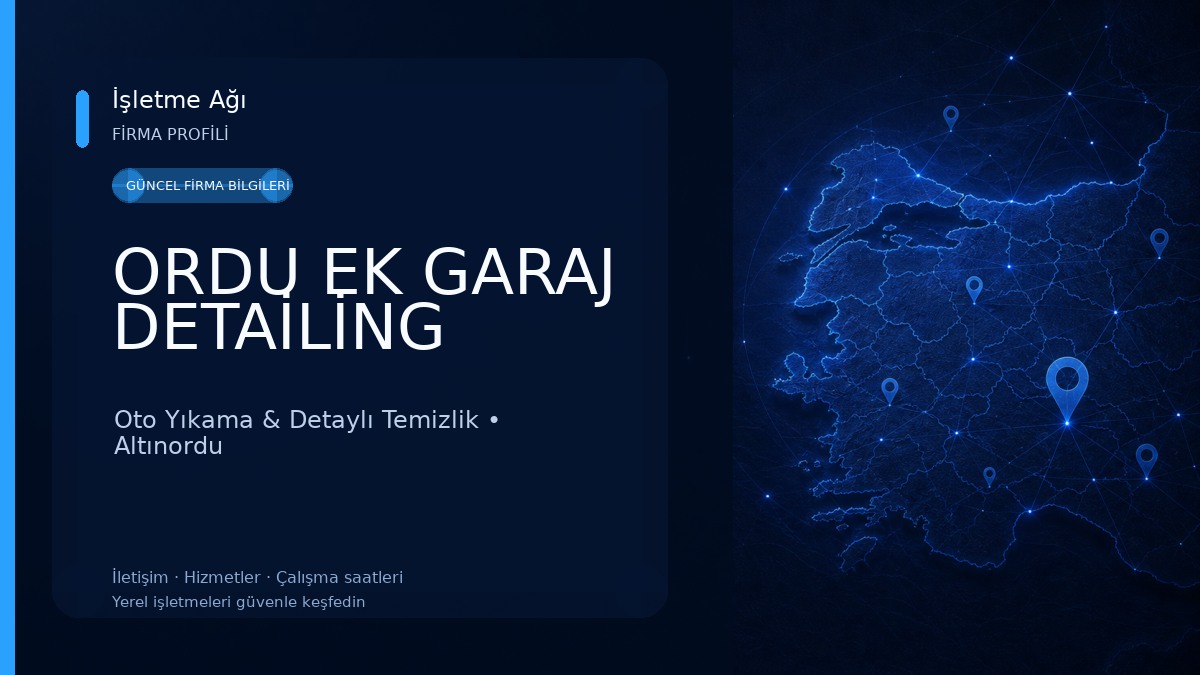 ORDU EK GARAJ DETAİLİNG