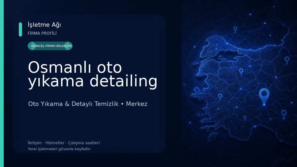 Osmanlı oto yıkama detailing Oto Yıkama & Detaylı Temizlik