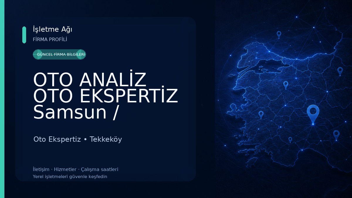 OTO ANALİZ OTO EKSPERTİZ Samsun / Kirazlık /Tekkeköy /Çarşamba