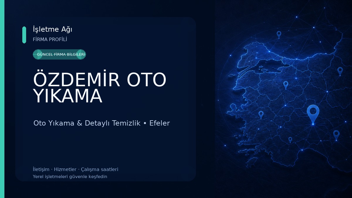 ÖZDEMİR OTO YIKAMA Oto Yıkama & Detaylı Temizlik