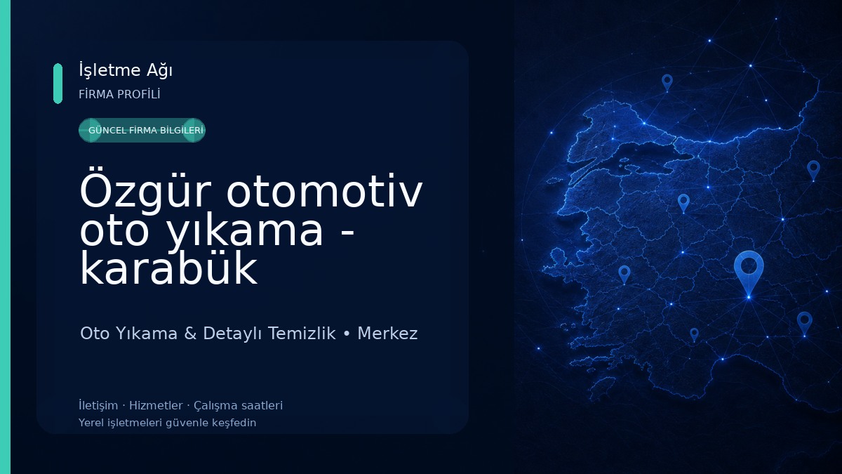Özgür otomotiv oto yıkama - karabük