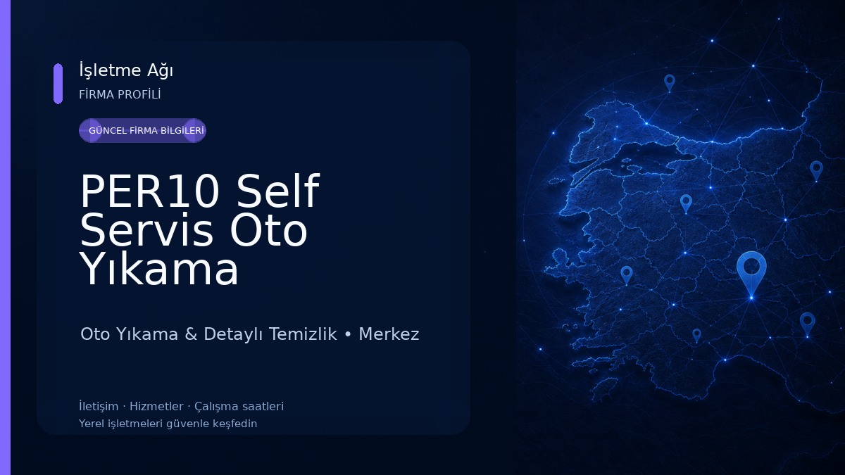 PER10 Self Servis Oto Yıkama Hizmetleri