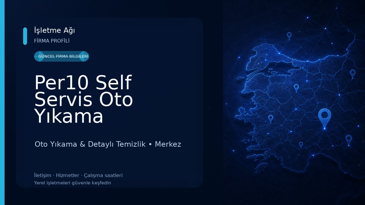 Per10 Self Servis Oto Yıkama